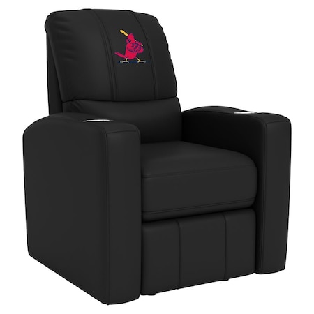 Dreamseat Stealth Recliner with St Louis Cardinals Cooperstown Primary Logo XZ52082CDSMHTBLK-PSCOOP0100